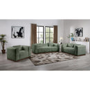 Meridian Mallina Green Vegan Leather Sofa IMAGE 9