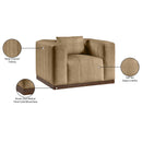  Manufacturer Color_Tan -- Mallina Tan Vegan Leather Upholstered Chair IMAGE 8