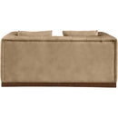  Manufacturer Color_Tan -- Mallina 67" Tan Vegan Leather Upholstered Loveseat IMAGE 3