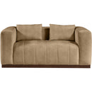  Manufacturer Color_Tan -- Mallina 67" Tan Vegan Leather Upholstered Loveseat IMAGE 4