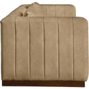  Manufacturer Color_Tan -- Mallina 90.5" Tan Vegan Leather Upholstered Sofa IMAGE 5
