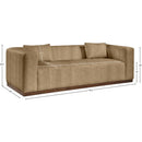  Manufacturer Color_Tan -- Mallina 90.5" Tan Vegan Leather Upholstered Sofa IMAGE 7