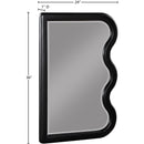  Meridian Winnie Black Poplar Wood Frame Mirror IMAGE 6