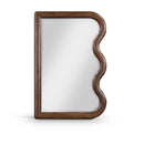  Meridian Winnie Brown Poplar Wood Frame Mirror IMAGE 1