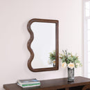  Meridian Winnie Brown Poplar Wood Frame Mirror IMAGE 2