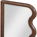  Meridian Winnie Brown Poplar Wood Frame Mirror IMAGE 4