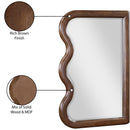  Meridian Winnie Brown Poplar Wood Frame Mirror IMAGE 7