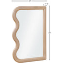 Meridian Winnie Natural Poplar Wood Frame Mirror IMAGE 6