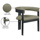  Color_Olive -- Romeo Olive Green Vegan Leather Upholstered Dining Chair IMAGE 10