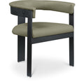  Color_Olive -- Romeo Olive Green Vegan Leather Upholstered Dining Chair IMAGE 1