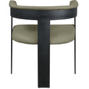 Color_Olive -- Romeo Olive Green Vegan Leather Upholstered Dining Chair IMAGE 3