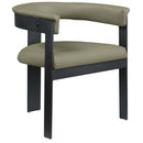  Color_Olive -- Romeo Olive Green Vegan Leather Upholstered Dining Chair IMAGE 4
