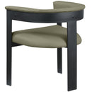  Color_Olive -- Romeo Olive Green Vegan Leather Upholstered Dining Chair IMAGE 7