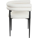 Meridian Lavina Cream Vegan Leather Dining Chair IMAGE 4