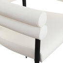 Meridian Lavina Cream Vegan Leather Dining Chair IMAGE 7