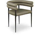  Color_Olive -- Lavina Olive Vegan Leather Upholstered Dining Chair IMAGE 1