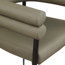  Color_Olive -- Lavina Olive Vegan Leather Upholstered Dining Chair IMAGE 7