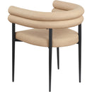 Meridian Lavina Tan Vegan Leather Dining Chair IMAGE 6