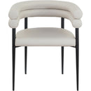 Meridian Lavina Taupe Vegan Leather Dining Chair IMAGE 3