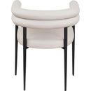  Color_Taupe -- Lavina Taupe Vegan Leather Upholstered Dining Chair IMAGE 5