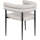  Color_Taupe -- Lavina Taupe Vegan Leather Upholstered Dining Chair IMAGE 6