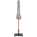  Meridian Fiji Beige Water Resistant Fabric And Aluminum Patio Umbrella with Base Set IMAGE 14