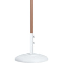  Meridian Fiji Beige Water Resistant Fabric And Aluminum Patio Umbrella with Base Set IMAGE 4