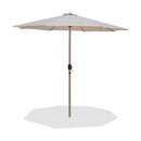  Meridian Fiji Beige Water Resistant Fabric And Aluminum Patio Umbrella IMAGE 1