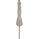 Meridian Fiji Beige Water Resistant Fabric And Aluminum Patio Umbrella IMAGE 3