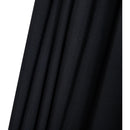  Meridian Fiji Black Water Resistant Fabric And Aluminum Patio Umbrella with Base Set IMAGE 18