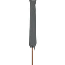  Meridian Fiji Black Water Resistant Fabric And Aluminum Patio Umbrella IMAGE 4