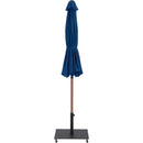 Meridian Fiji Navy Water Resistant Fabric And Aluminum Patio Umbrella with Base Set IMAGE 14
