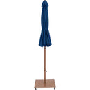  Meridian Fiji Navy Water Resistant Fabric And Aluminum Patio Umbrella with Base Set IMAGE 14