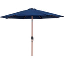  Meridian Fiji Navy Water Resistant Fabric And Aluminum Patio Umbrella with Base Set IMAGE 3