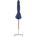  Meridian Fiji Navy Water Resistant Fabric And Aluminum Patio Umbrella with Base Set IMAGE 14