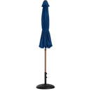  Meridian Fiji Navy Water Resistant Fabric And Aluminum Patio Umbrella with Base Set IMAGE 11
