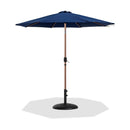  Meridian Fiji Navy Water Resistant Fabric And Aluminum Patio Umbrella with Base Set IMAGE 1