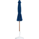  Meridian Fiji Navy Water Resistant Fabric And Aluminum Patio Umbrella with Base Set IMAGE 11
