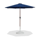  Meridian Fiji Navy Water Resistant Fabric And Aluminum Patio Umbrella with Base Set IMAGE 1