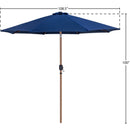  Meridian Fiji Navy Water Resistant Fabric And Aluminum Patio Umbrella IMAGE 10