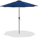  Meridian Fiji Navy Water Resistant Fabric And Aluminum Patio Umbrella IMAGE 1