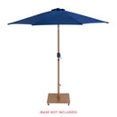  Meridian Fiji Navy Water Resistant Fabric And Aluminum Patio Umbrella IMAGE 9