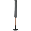  Meridian Fiji White Water Resistant Fabric And Aluminum Patio Umbrella with Base Set IMAGE 12