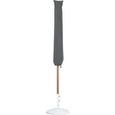  Meridian Fiji White Water Resistant Fabric And Aluminum Patio Umbrella with Base Set IMAGE 12