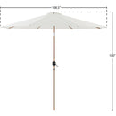  Meridian Fiji White Water Resistant Fabric And Aluminum Patio Umbrella IMAGE 10
