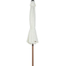  Meridian Fiji White Water Resistant Fabric And Aluminum Patio Umbrella IMAGE 3