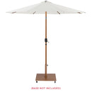  Meridian Fiji White Water Resistant Fabric And Aluminum Patio Umbrella IMAGE 9