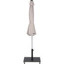  Meridian Fiji Beige Water Resistant Fabric And Aluminum Patio Umbrella with Base Set IMAGE 14