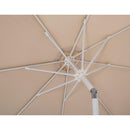  Meridian Fiji Beige Water Resistant Fabric And Aluminum Patio Umbrella with Base Set IMAGE 17