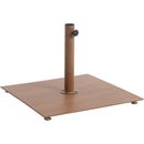  Meridian Fiji Beige Water Resistant Fabric And Aluminum Patio Umbrella with Base Set IMAGE 7